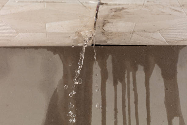 Professional Water Damage Restoration technician working in Littleton, MA